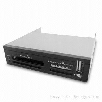 3.6-inch All-in-1 Multi Card Reader with USB, Supports Hot-swap Capability